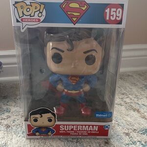 Funko Superman Vinyl Figure in Red and Blue
